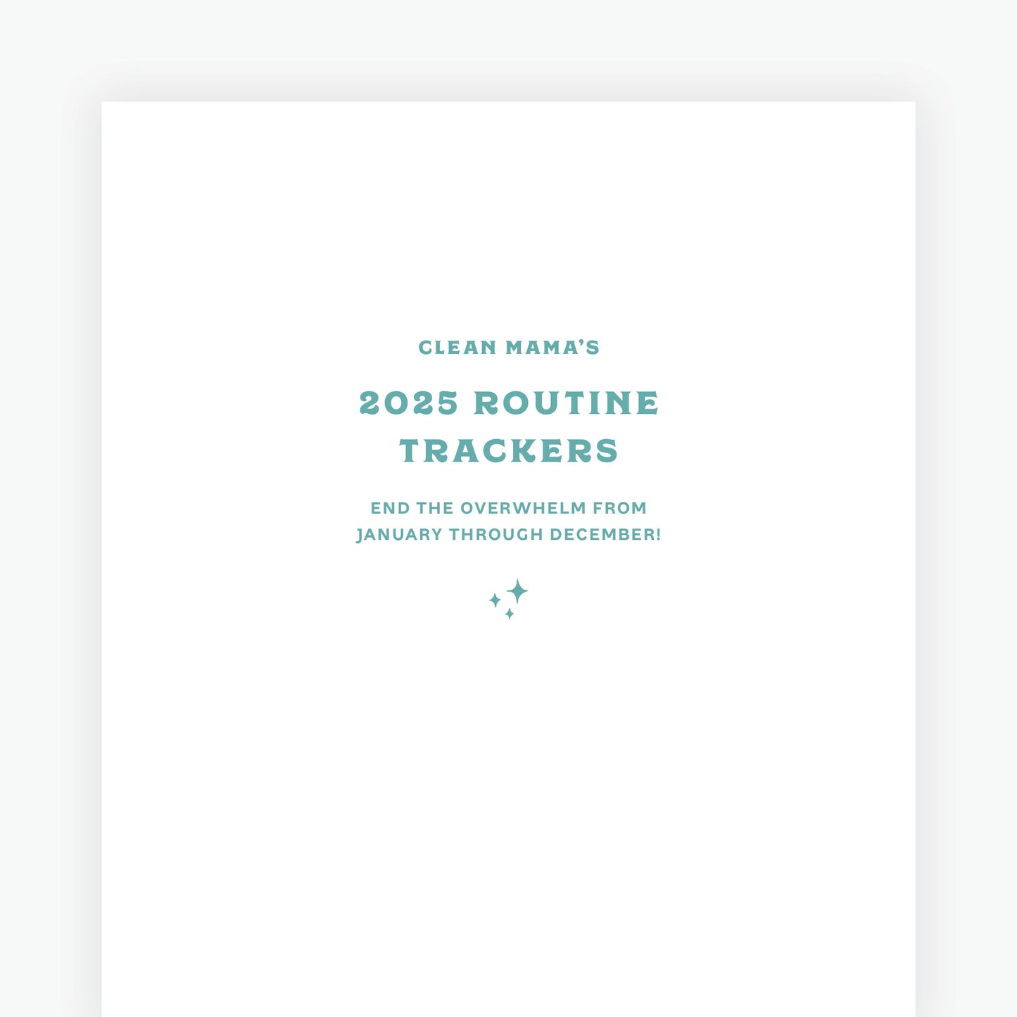 2025 Routine Trackers