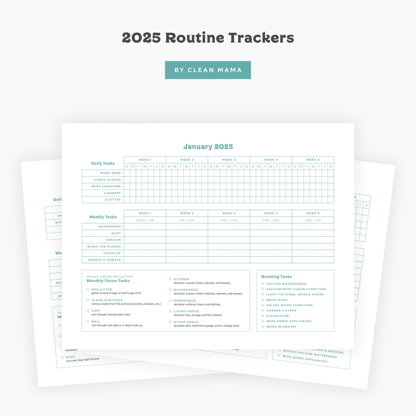 2025 Routine Trackers