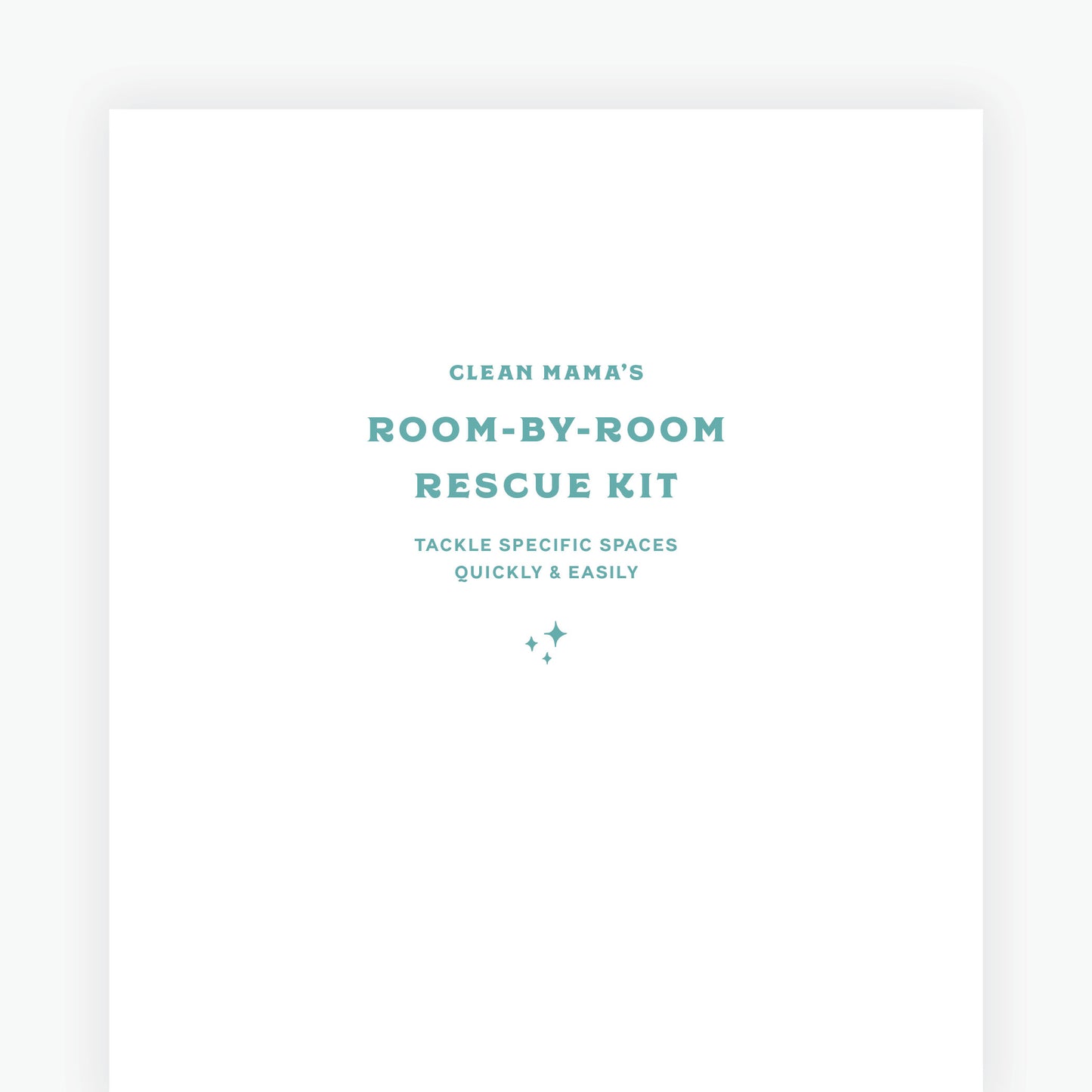 Quick Clean Checklists: Room-by-Room Rescue Kit