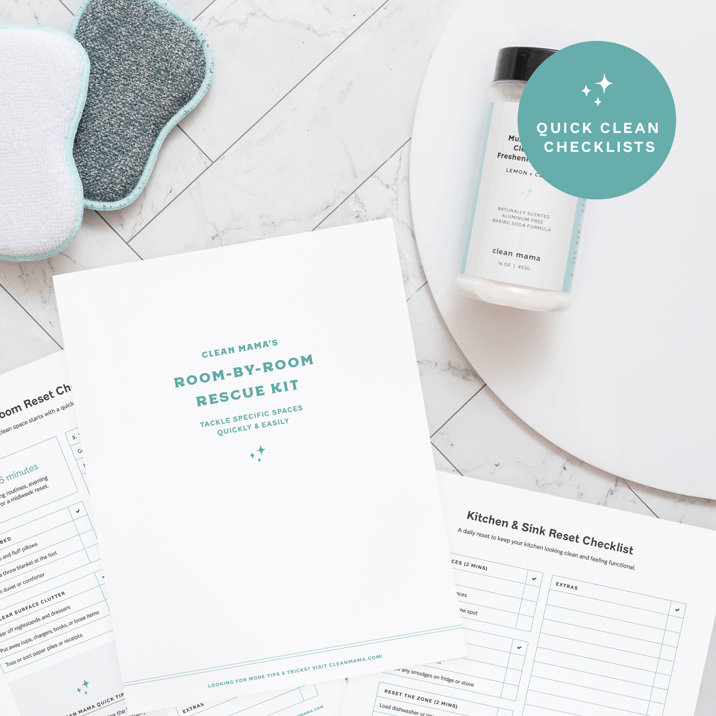 Quick Clean Checklists: Room-by-Room Rescue Kit