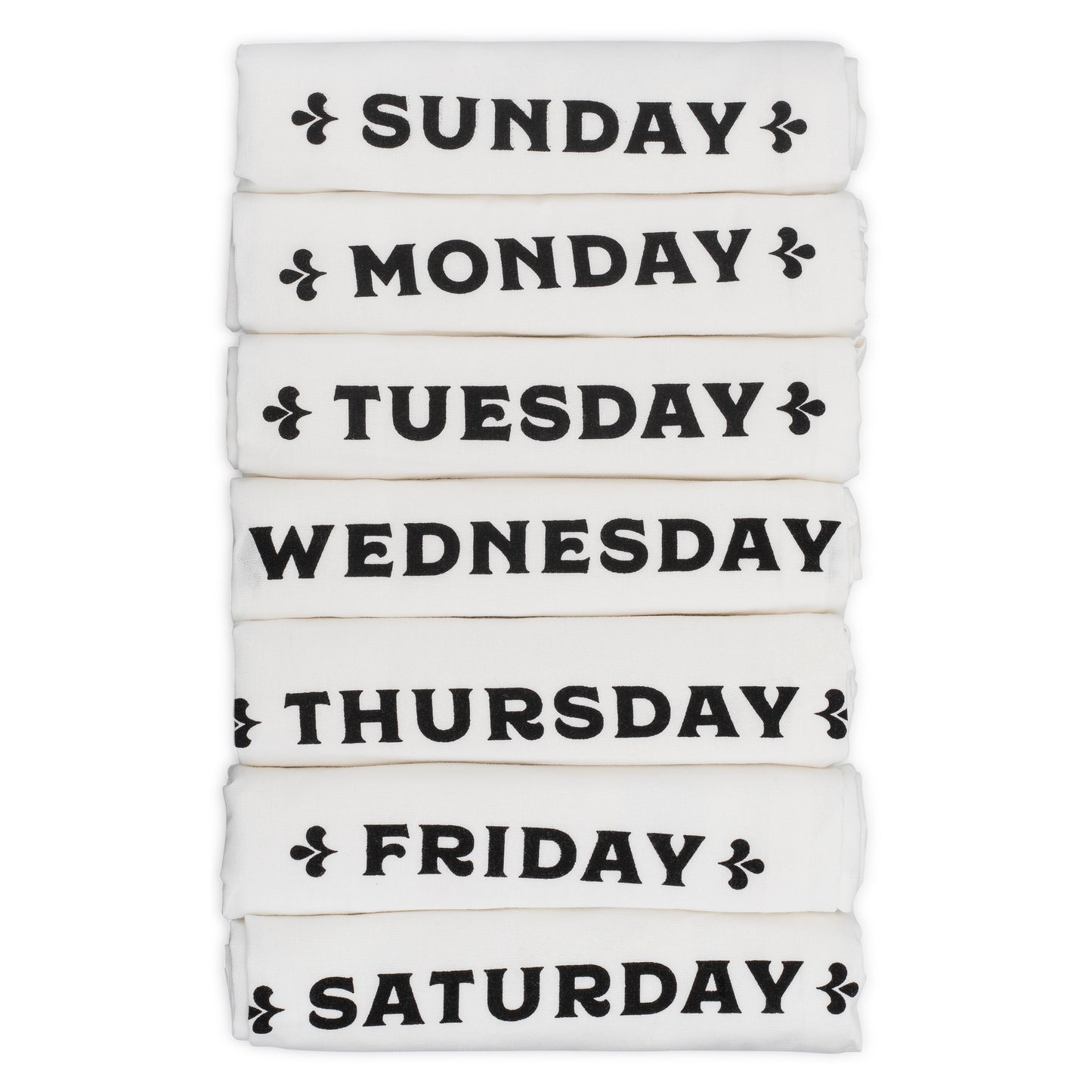 Days of the Week Towels