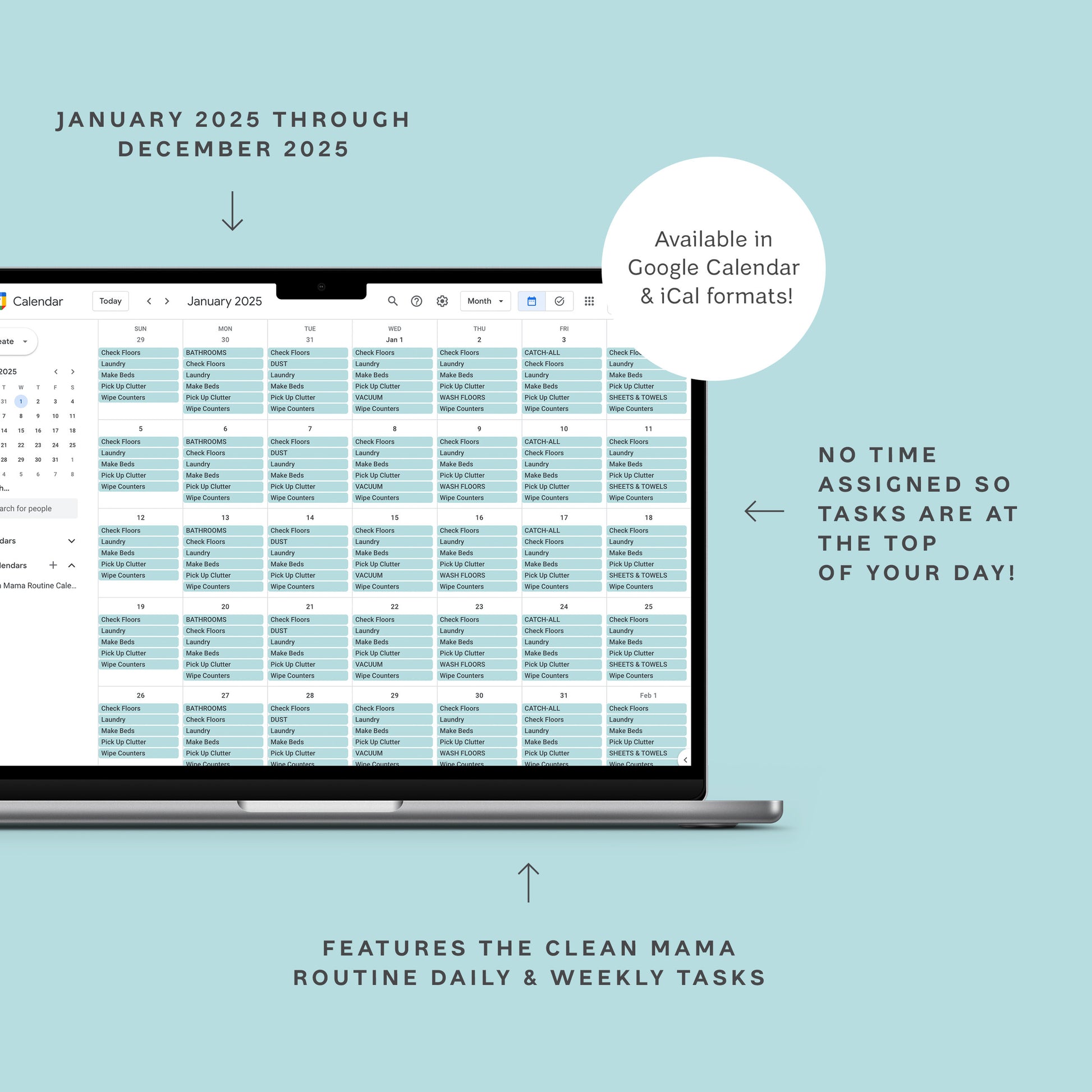 Google Calendar & iCal Clean Mama Routine Integration – 2025 google-calendar-ical-clean-mama-routine-integration-2025