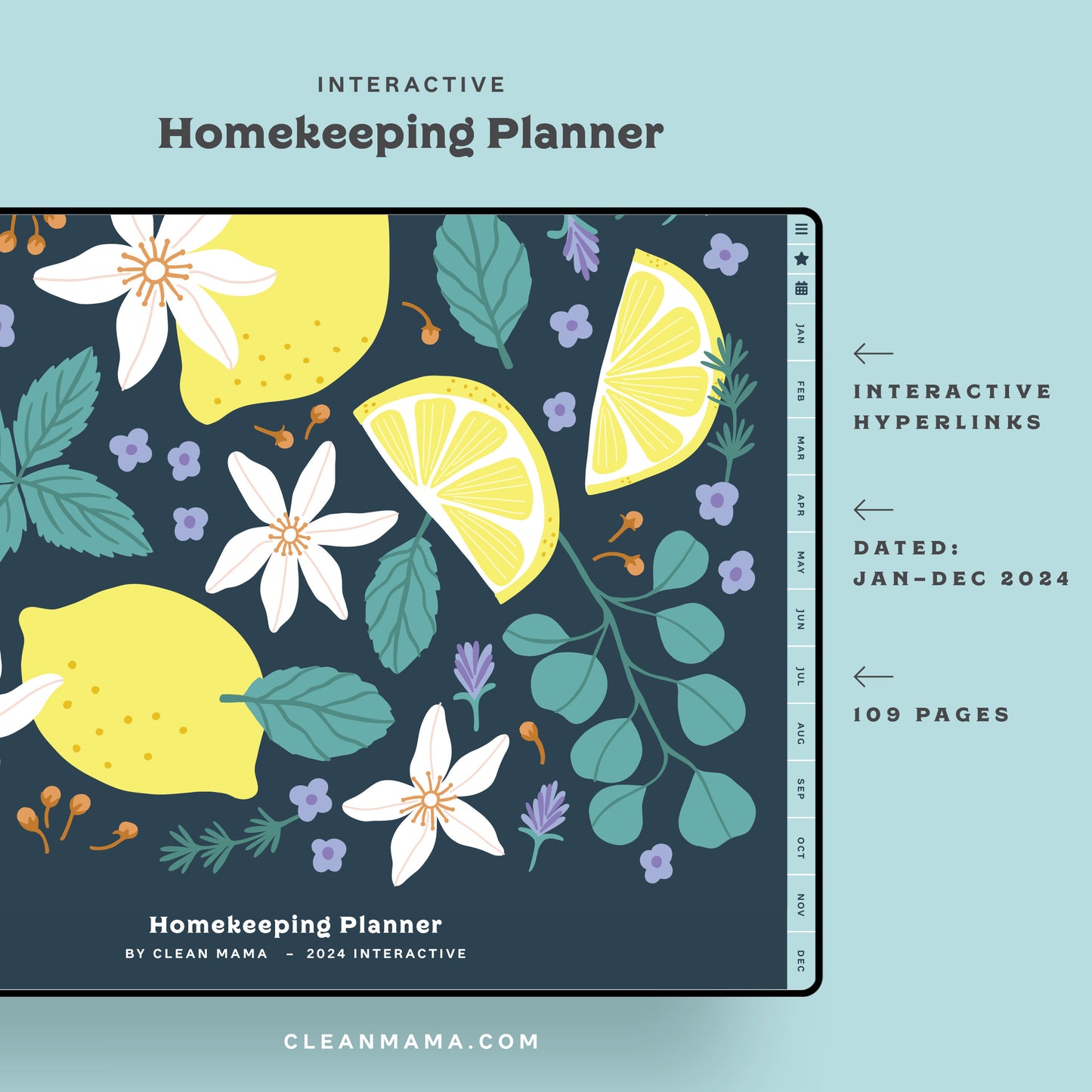 Interactive 2024 Homekeeping Planner (Digital)
