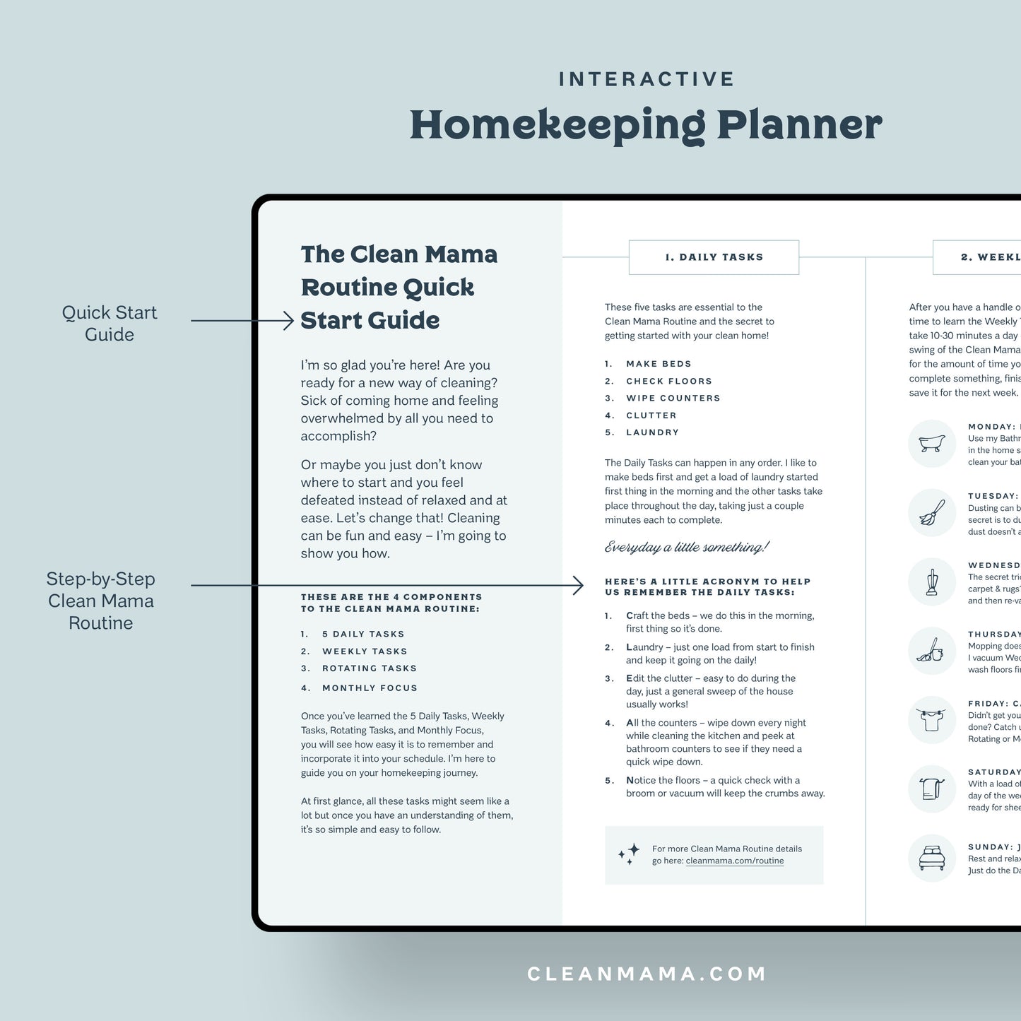 Interactive Homekeeping Planner (Digital) – 2025