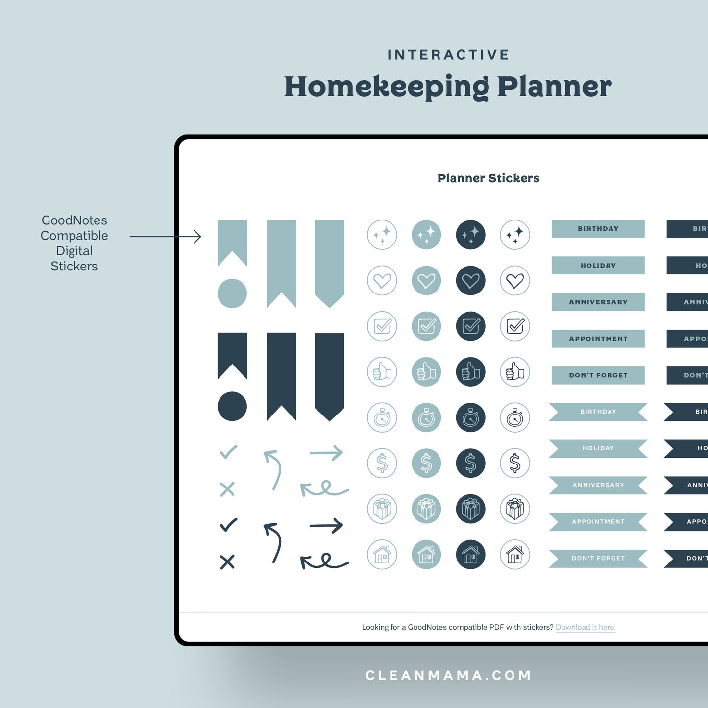 Interactive Homekeeping Planner (Digital) – 2025