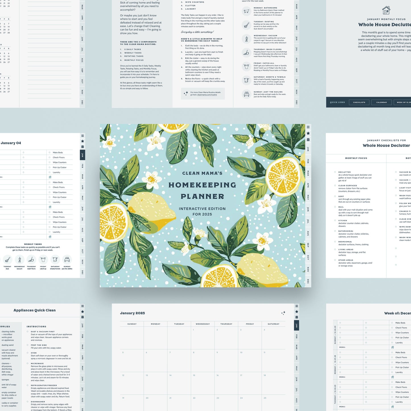 Interactive Homekeeping Planner (Digital) – 2025