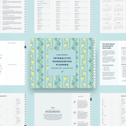 Interactive Homekeeping Planner (Digital): September 2025 – December 2026