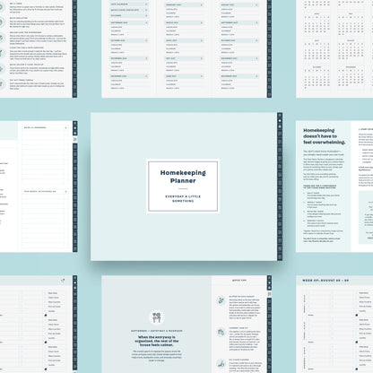 Clean Mama's 2027 Interactive Homekeeping Planner (Digital) Aqua Cover