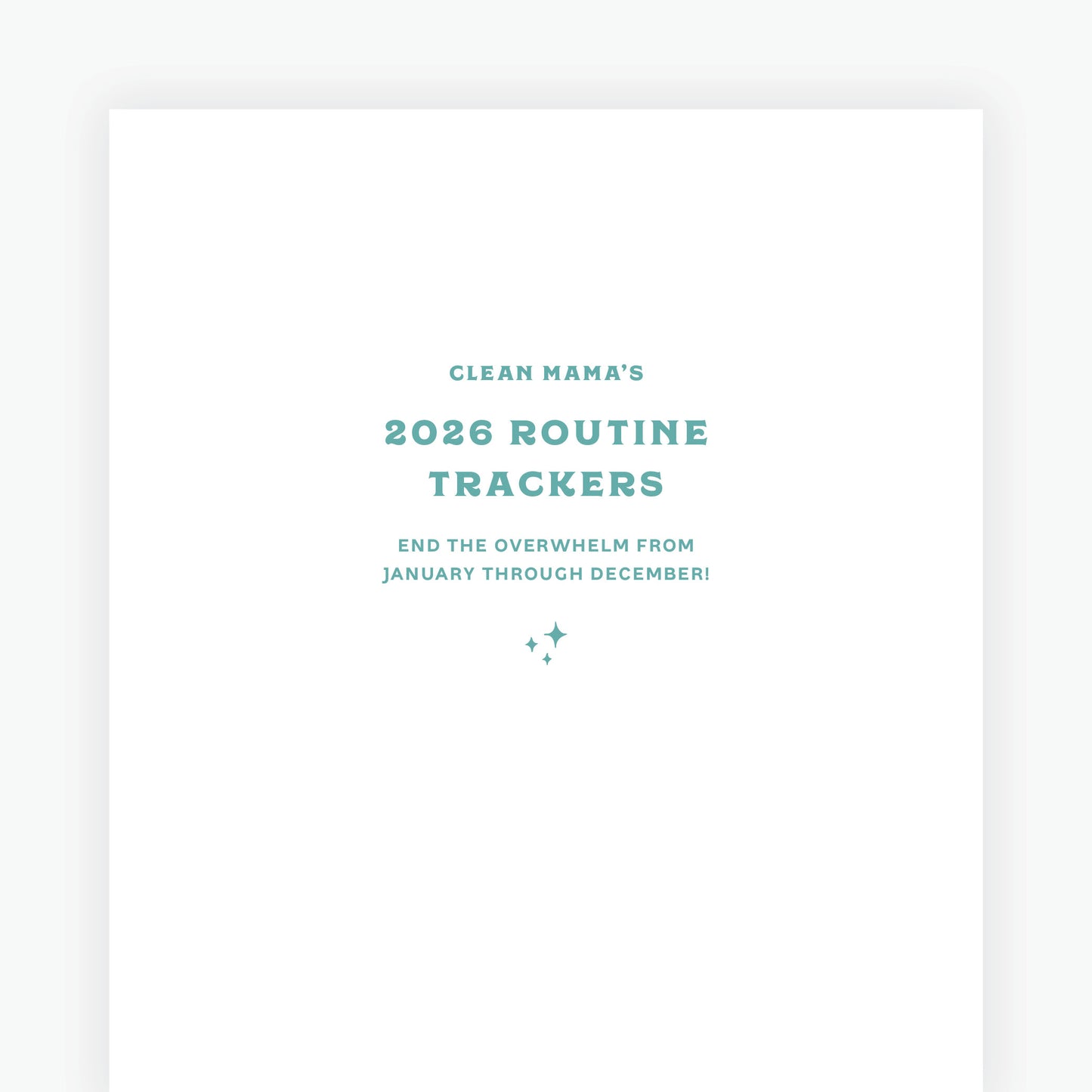 2026 Routine Trackers