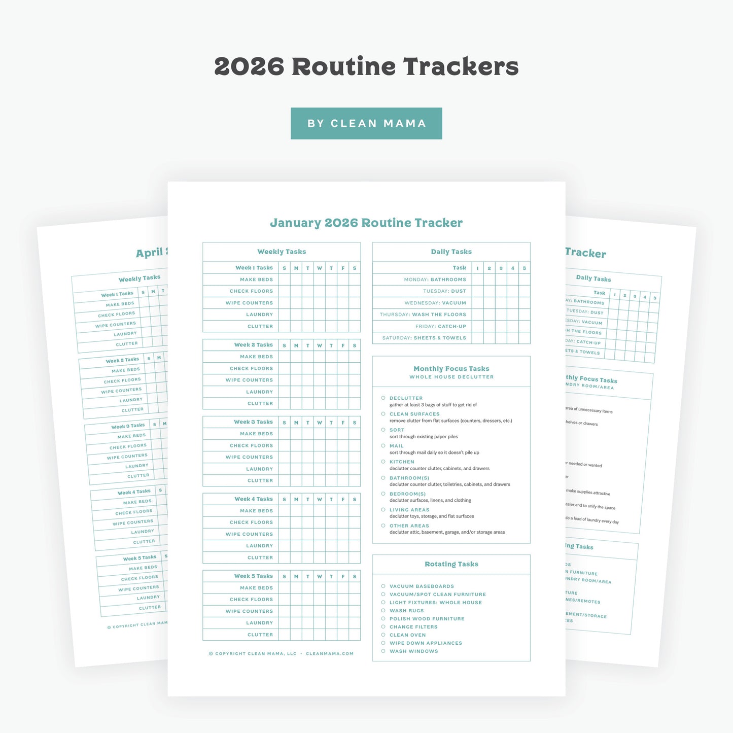 2026 Routine Trackers