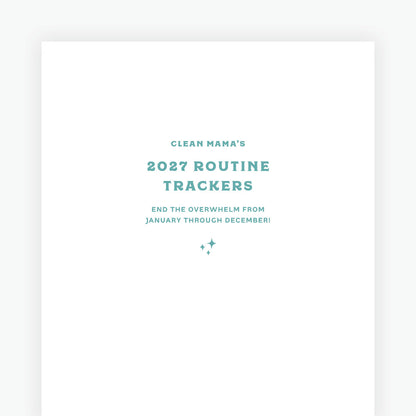 Title Page of Printable 2027 Routine Tracker PDF