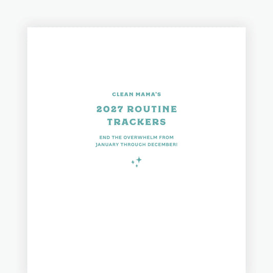 Title Page of Printable 2027 Routine Tracker PDF