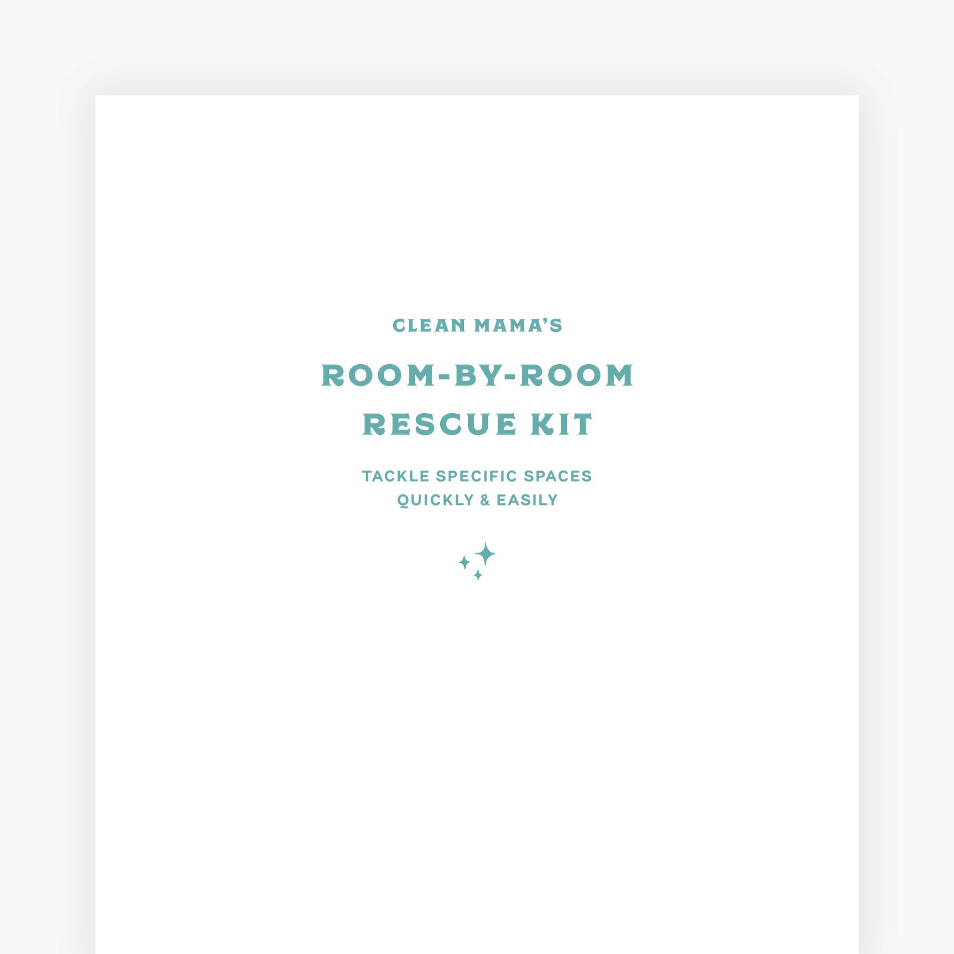 Quick Clean Checklists: Room-by-Room Rescue Kit – Clean Mama