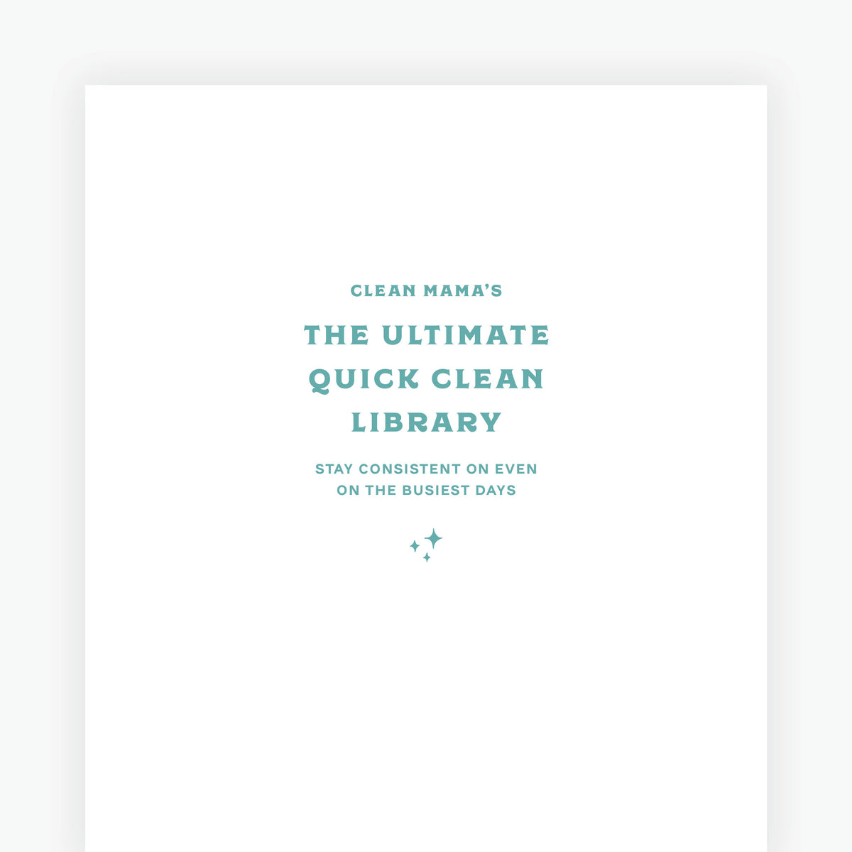 Clean Library Scripts Quick Clean Checklists: The Ultimate Quick Clean Library – Clean Mama