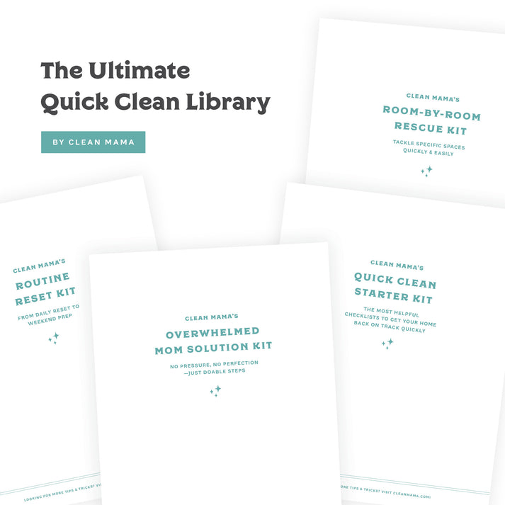 Quick Clean Checklists: The Ultimate Quick Clean Library – Clean Mama