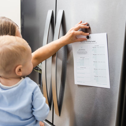 Summer Cleaning Tracker perfect for hanging on the fridge quick reference
