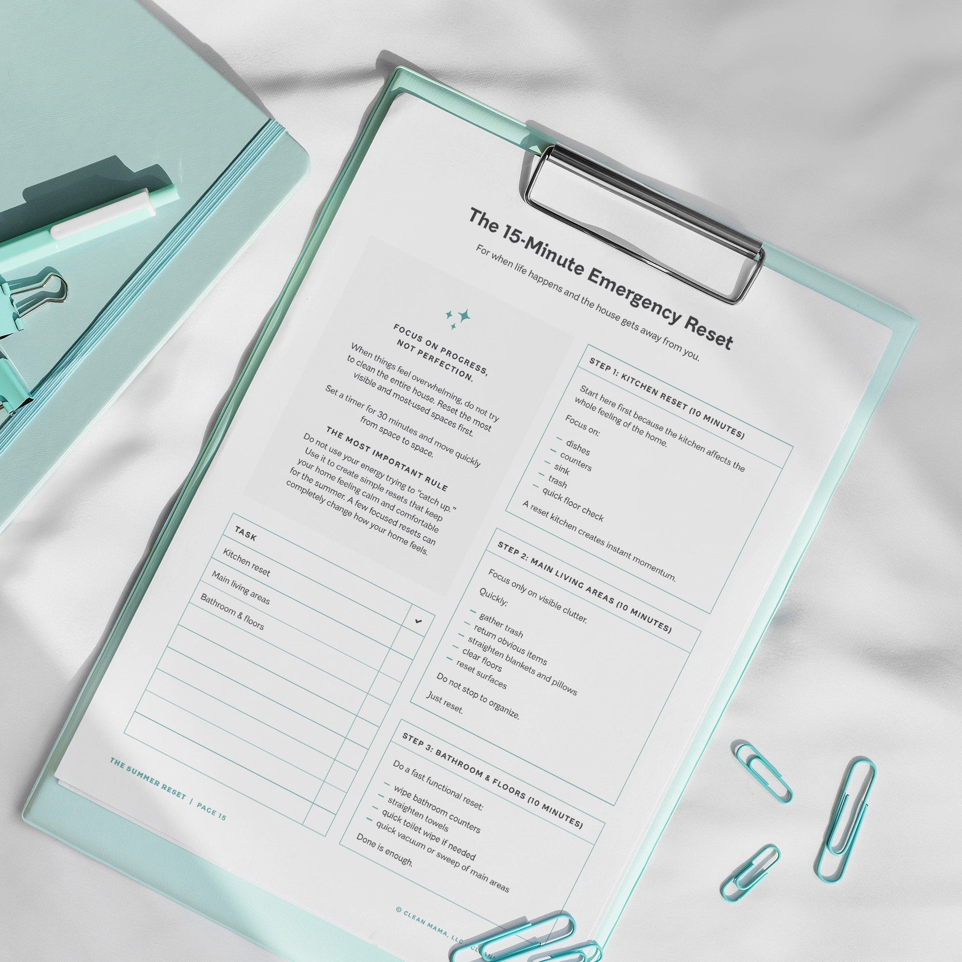The 15-Minute Emergency Reset printable PDF