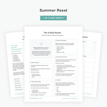 The 5 Daily Resets printable PDF
