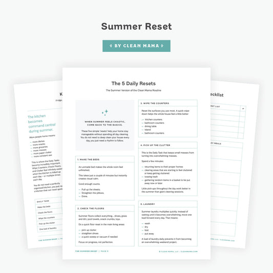 The 5 Daily Resets printable PDF
