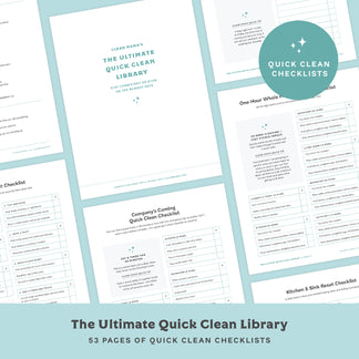 Quick Clean Checklists: The Ultimate Quick Clean Library – Clean Mama