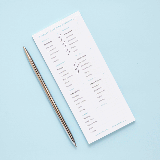 FREE GIFT – Weekly Cleaning Routine Sticky Notes