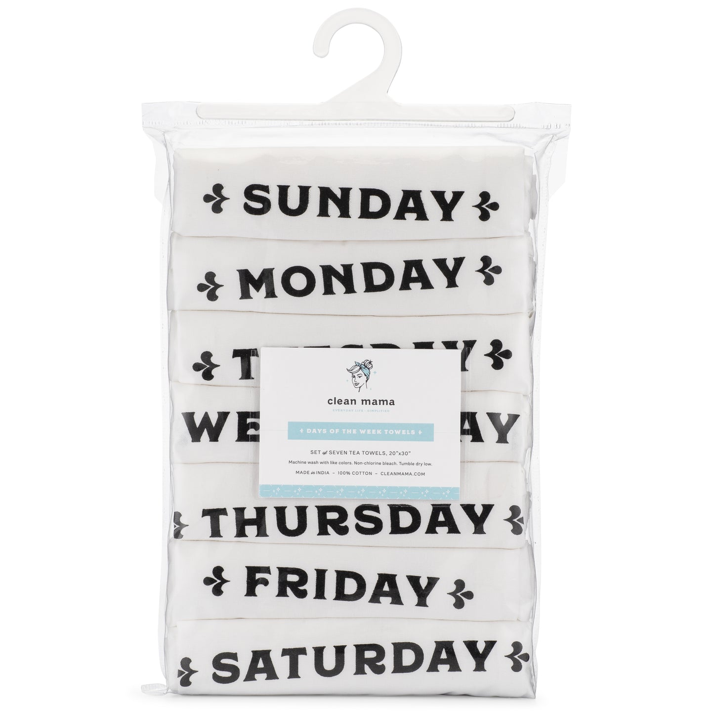Days of the Week Towels