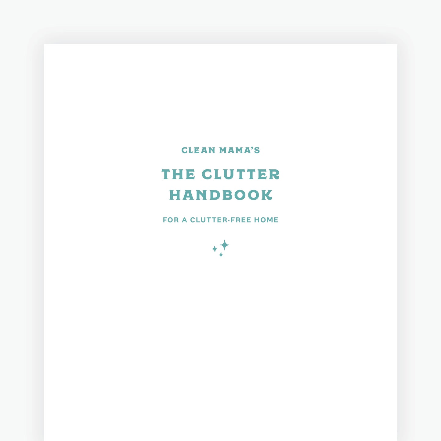 The Clutter Handbook