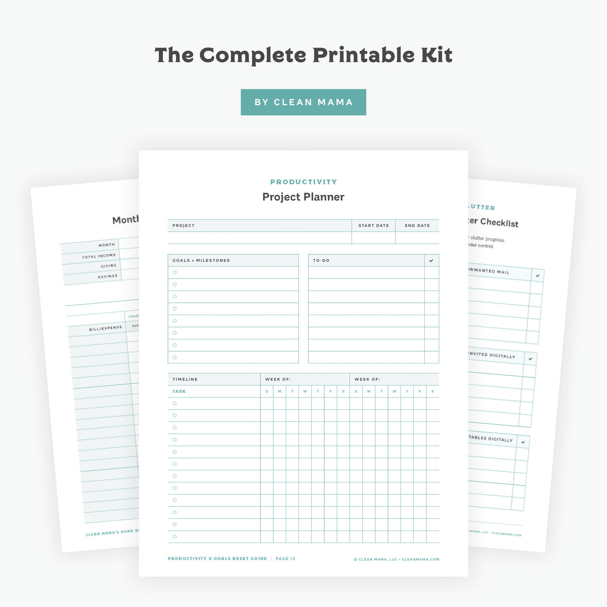 Clean Mama Routine Pdf The Complete Clean Mama Printable Bundle