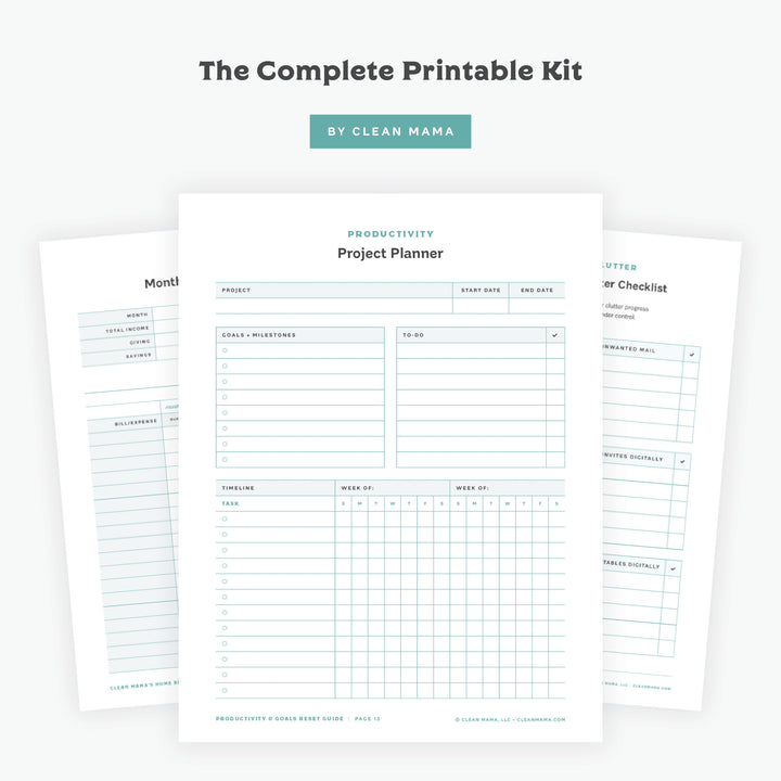 Printable Guides – Clean Mama