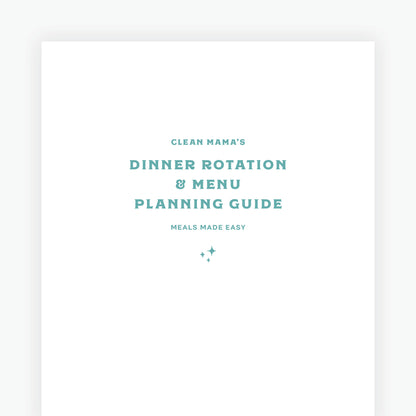 Dinner Rotation & Menu Planning Guide