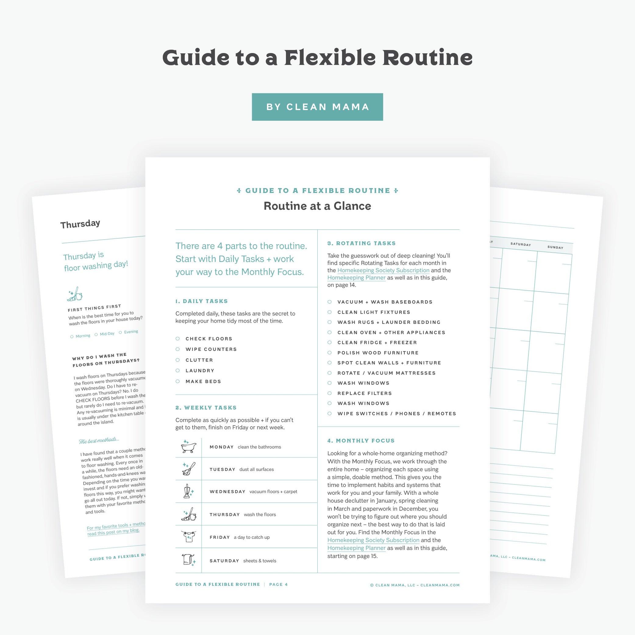 Convenient Routine Guide to a Flexible Routine – Clean Mama