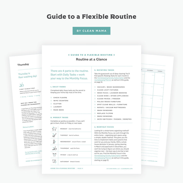 Guide to a Flexible Routine – Clean Mama