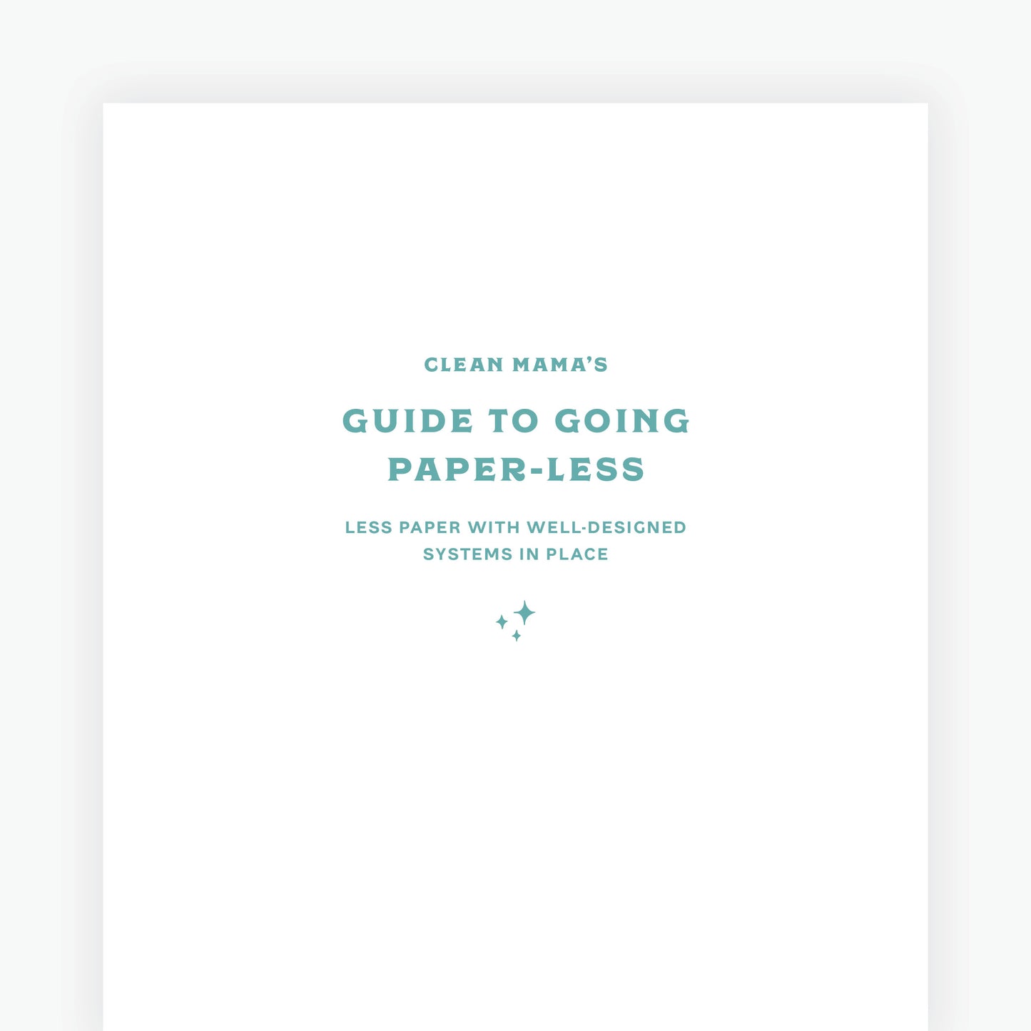 Guide to Going Paper-Less