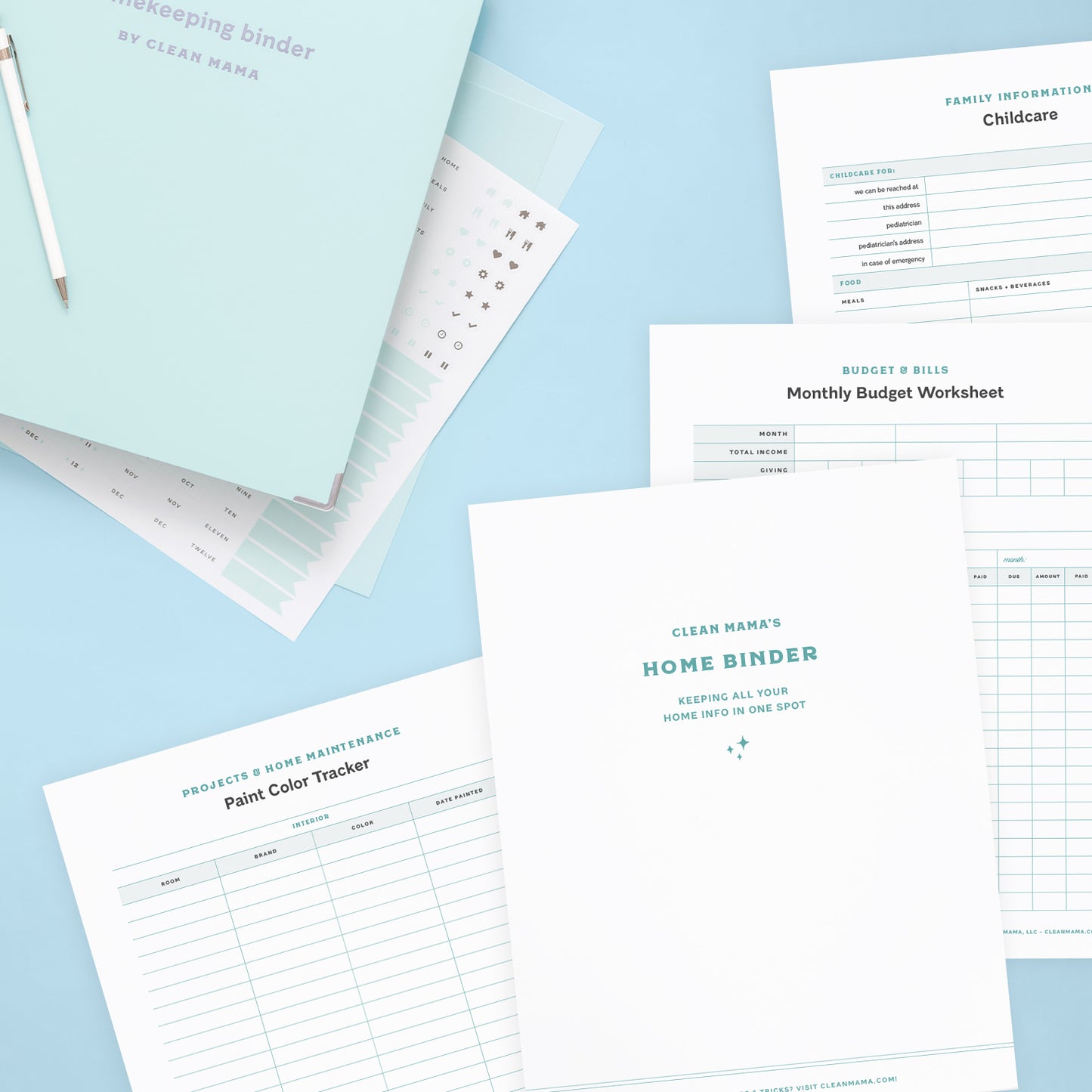 Home Management Notebook Templates