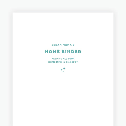 Home Binder Guide