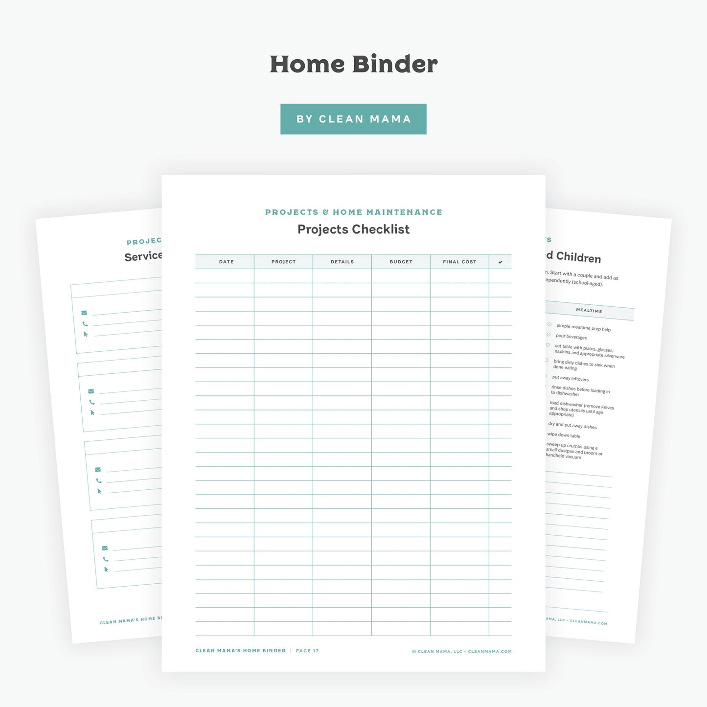 Home Binder Guide