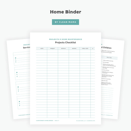 Home Binder Printable