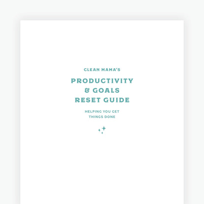 Productivity & Goals Reset Guide