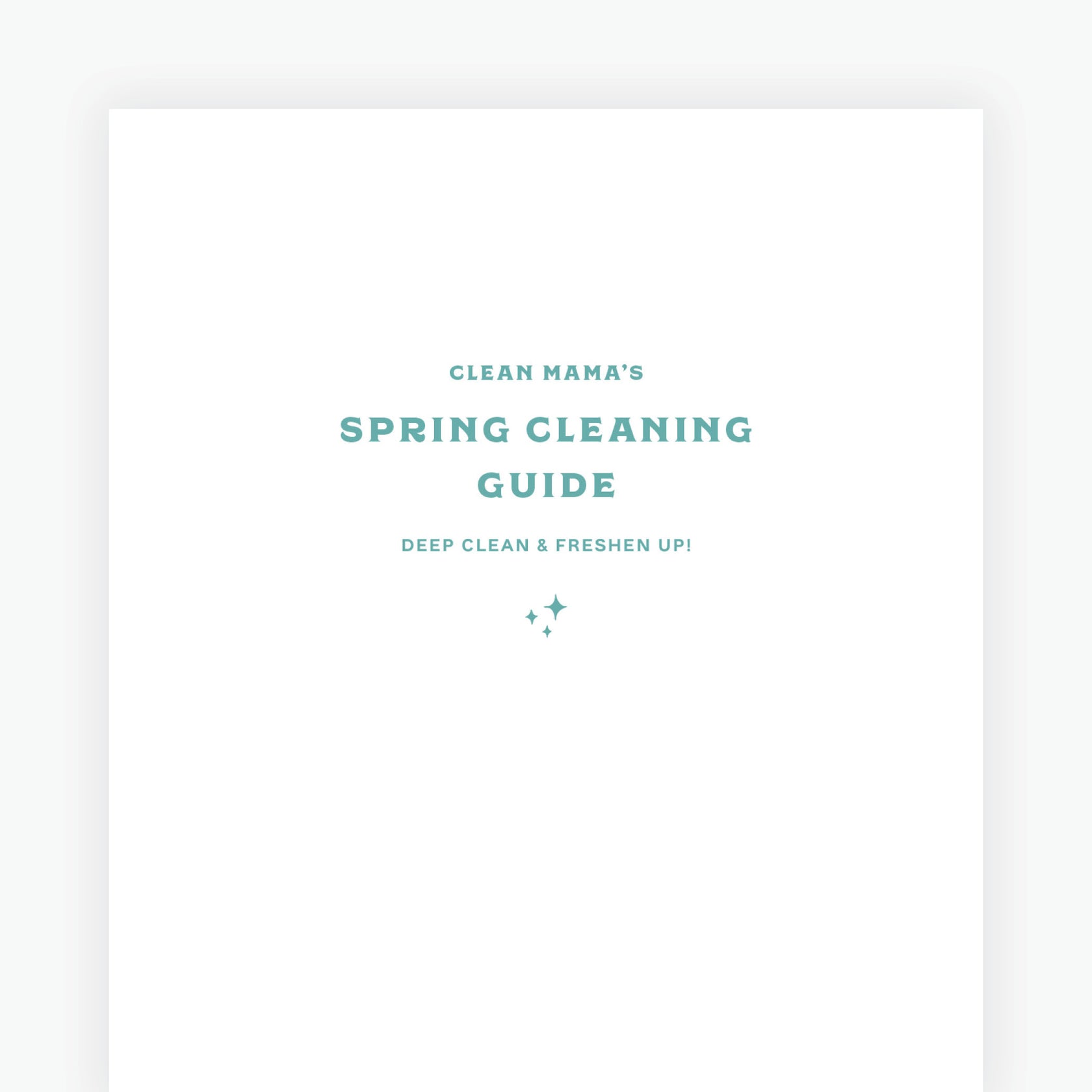 Spring Cleaning Guide – Clean Mama