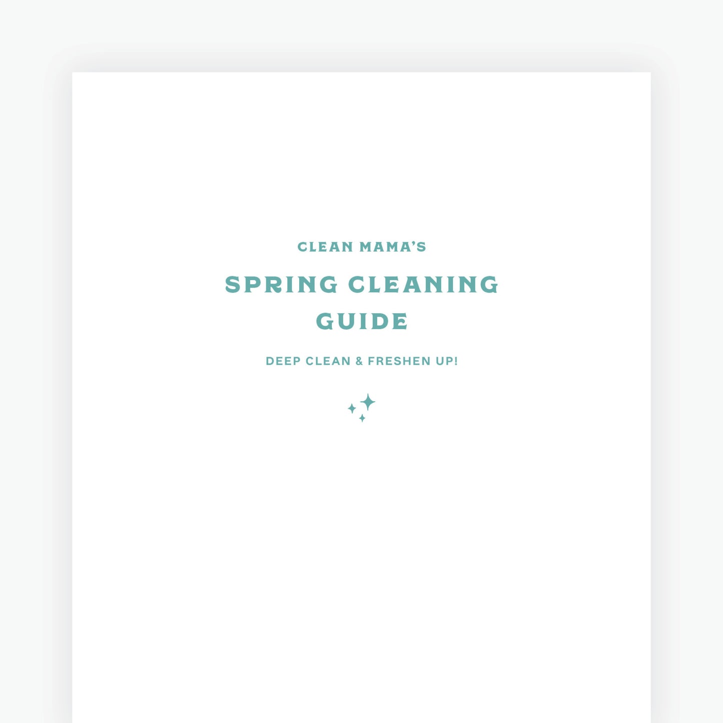 Spring Cleaning Guide