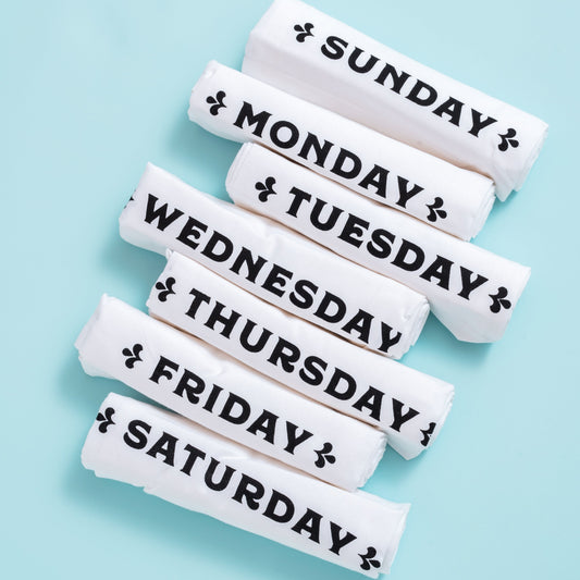 Days of the Week Towels