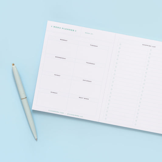 Weekly Menu Planner Notepad