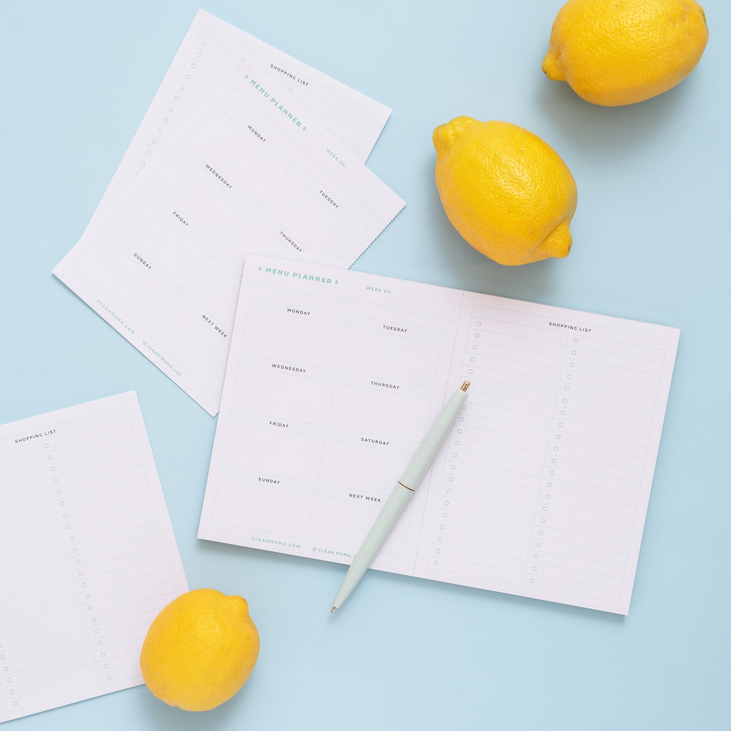 Weekly Menu Planner Notepad